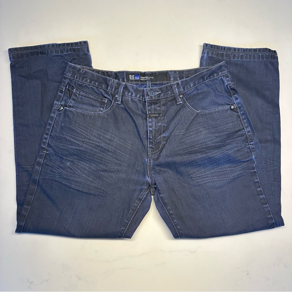 M+F Girbaud Dark Blue Twisted Five Regular Fit Jeans 36